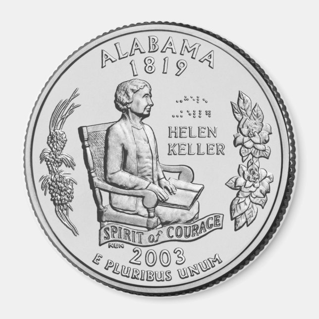 2003 Alabama State Quarter magnet (Front)