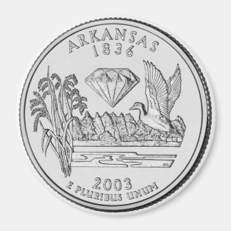 2003 Arkansas State Quarter magnet