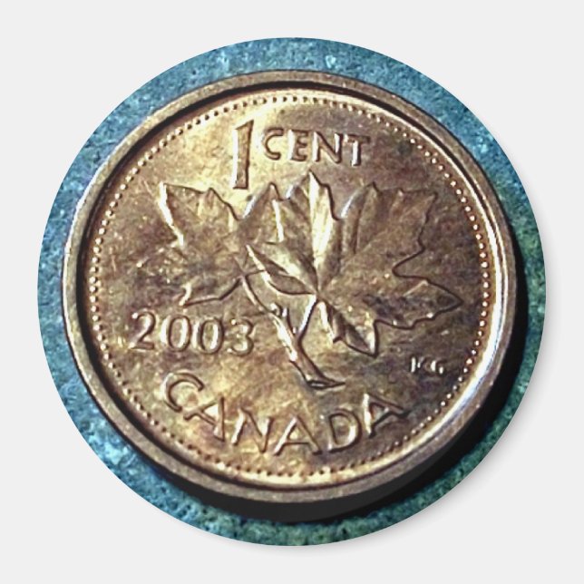 2003 Canadian Penny (Front) Magnet (Front)