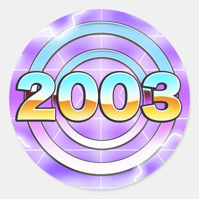 2003 CLASSIC ROUND STICKER (Front)