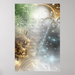 2003 Fractal Calendar Poster