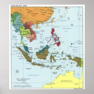 2003 Southeast Asia Map Poster