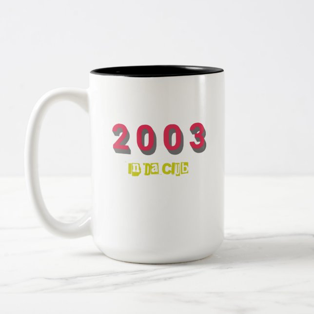 2003 Top Song, In 'Da Club Two-Tone Coffee Mug (Left)