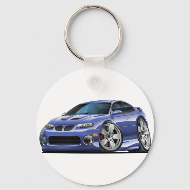 2004-06 Pontiac GTO Blue/Grey Car Keychain (Front)