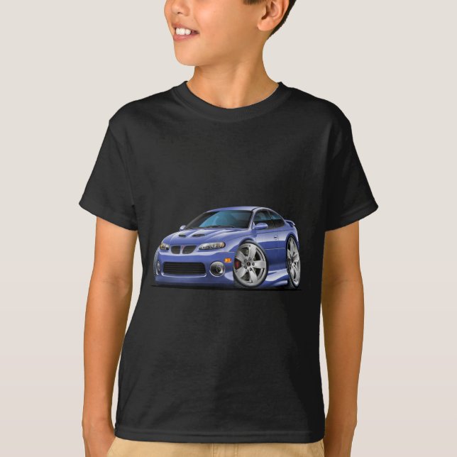 2004-06 Pontiac GTO Blue/Grey Car T-Shirt (Front)