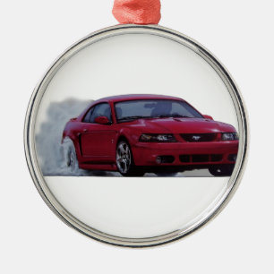 2004 Mustang Cobra Burnout Metal Ornament