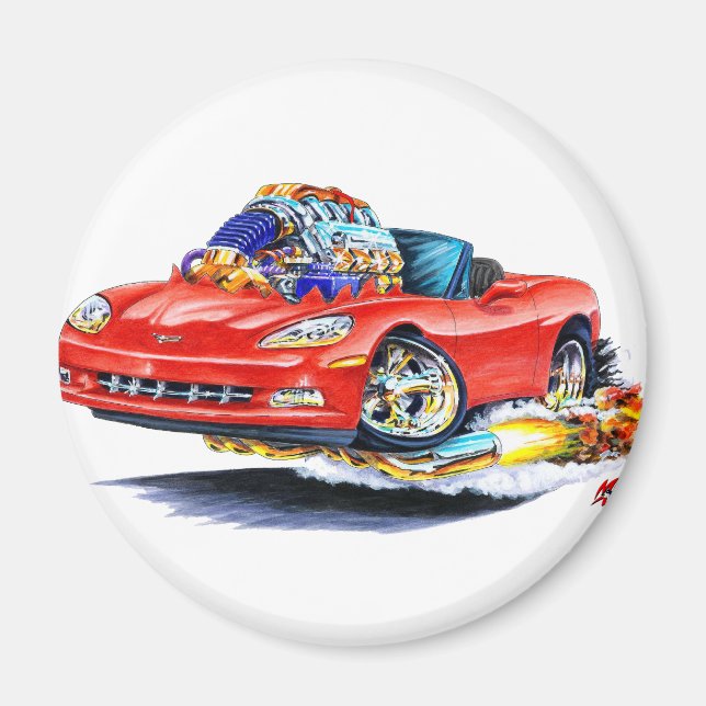 2005-10 Corvette Red Convertible Magnet (Front)