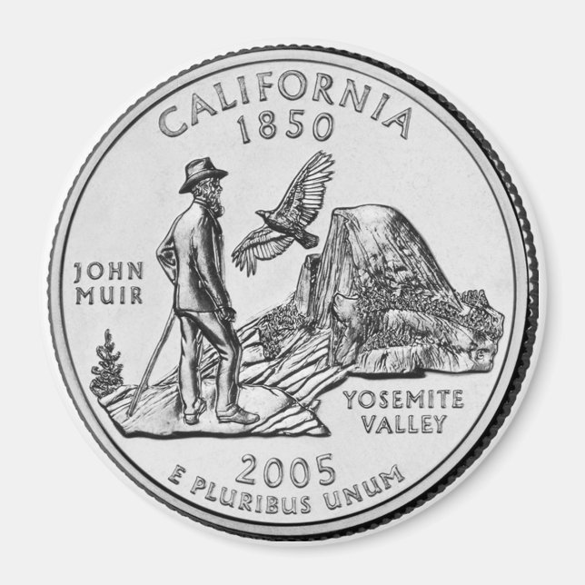 2005 California State Quarter magnet (Front)