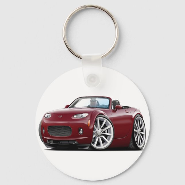 2006-08 Miata Maroon Car Keychain (Front)