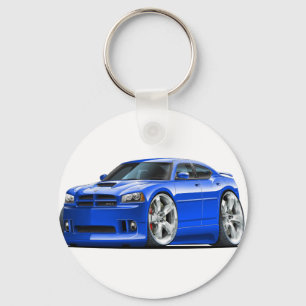2006-10 Charger SRT8 Blue Car Keychain