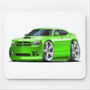 2006-10 Charger SRT8 Green Car Mouse Pad
