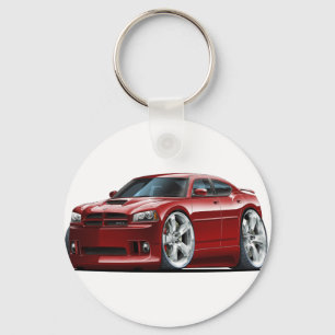 2006-10 Charger SRT8 Maroon Car Keychain