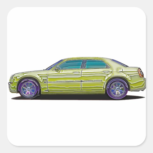 2006 Chrysler 300 Square Sticker (Front)