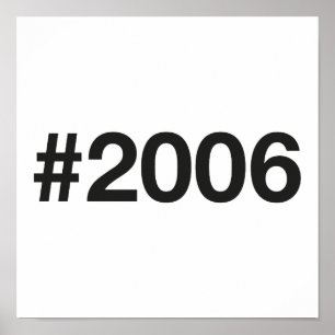 2006 Hashtag 19 Birthday Anniversary Poster