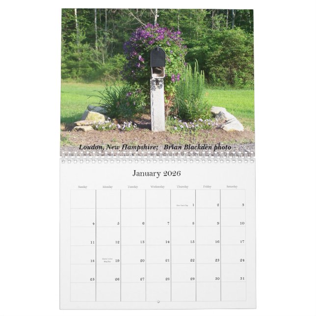 2007 monthly picture calendar (Jan 2026)