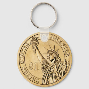 2007 Presidential One Dollar Coin from U.S. Mint Keychain