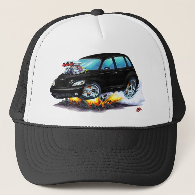 2008-10 PT Cruiser Black Car Trucker Hat (Front)
