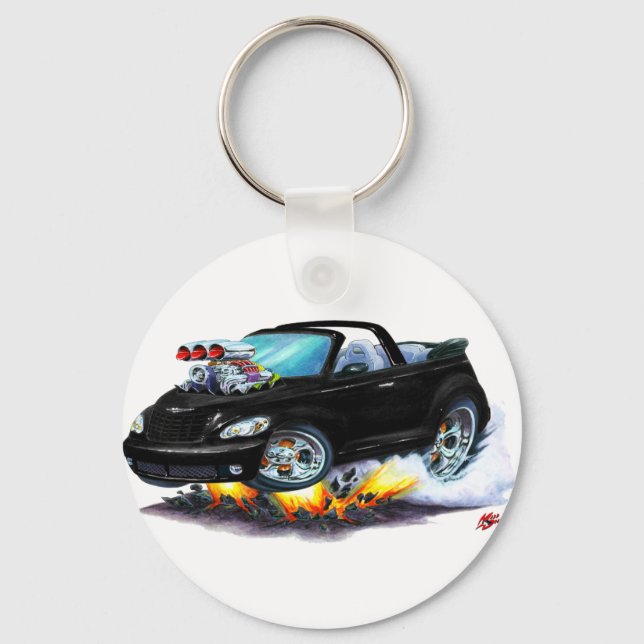 2008-10 PT Cruiser Black Convertible Keychain (Front)