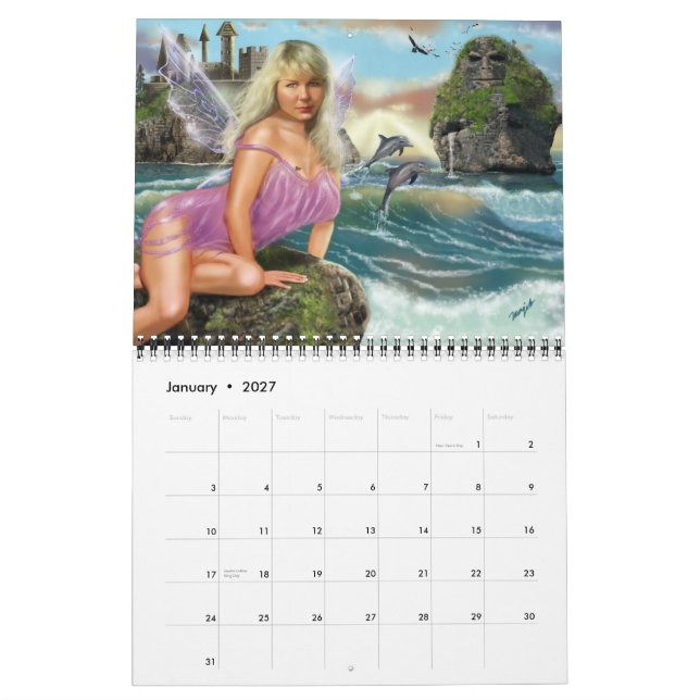 2008 Fantasy Portrait Calendar (Jan 2027)