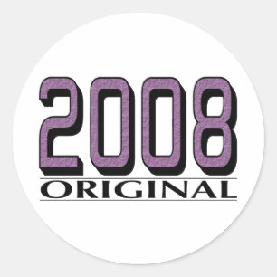 2008 Original Classic Round Sticker