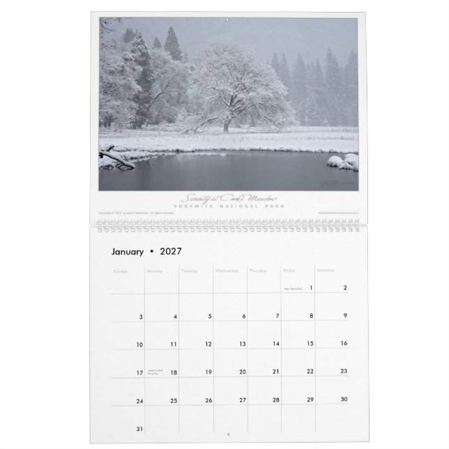 2008 Splendorous Sojourns Calendar (Jan 2027)