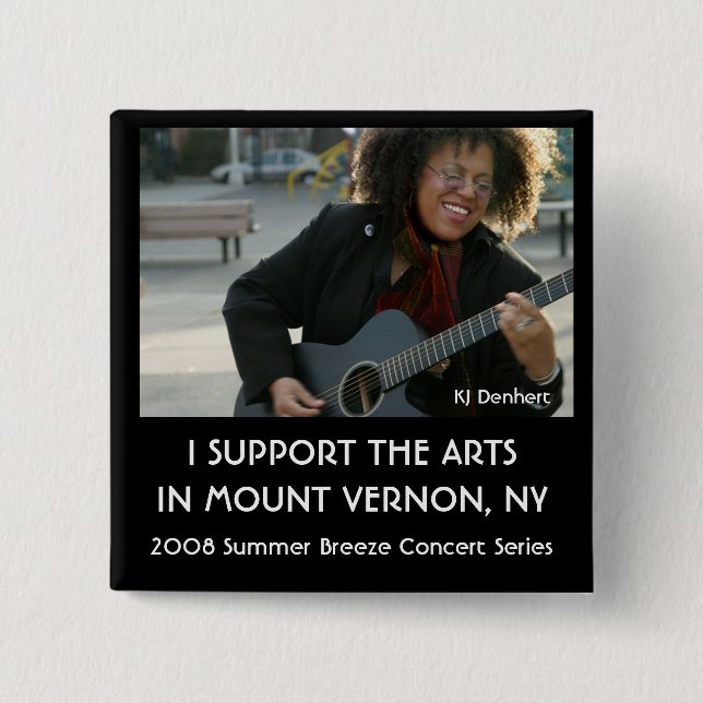 2008 Summer Breeze Concert Series 2 Inch Square Button (Front)