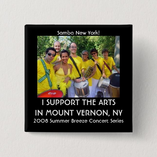 2008 Summer Breeze Concert Series 2 Inch Square Button (Front)