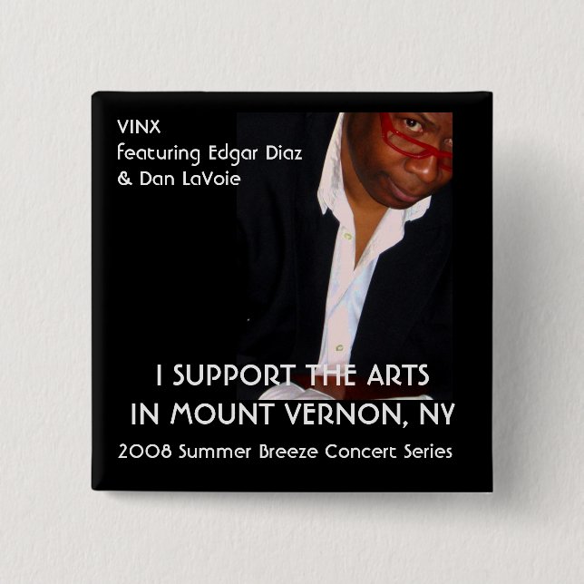 2008 Summer Breeze Concert Series 2 Inch Square Button (Front)