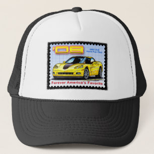 2008 ZHZ Hertz Fun Club Rental Edition Corvette Trucker Hat