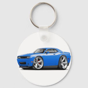 2009-11 Challenger RT B5 Blue-White Car Keychain
