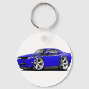 2009-11 Challenger RT Blue-Black Car Keychain