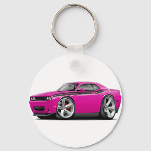 2009-11 Challenger RT Fuschia-Black Car Keychain