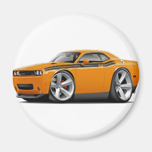 2009-11 Challenger RT Orange-Black Car Magnet