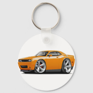 2009-11 Challenger RT Orange-White Car Keychain