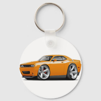 2009-11 Challenger RT Orange-White Car Keychain