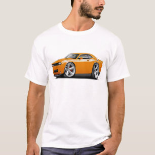 2009-11 Challenger RT Orange-White Car T-Shirt