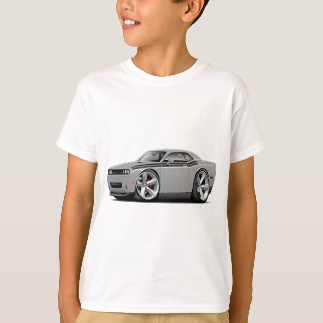 2009-11 Challenger RT Silver-Black Car T-Shirt (Front)