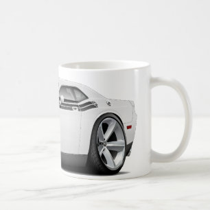 2009-11 Challenger RT White-Black Car Coffee Mug