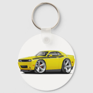2009-11 Challenger RT Yellow-Black Car Keychain
