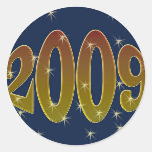 2009 Bloat Centred Classic Round Sticker