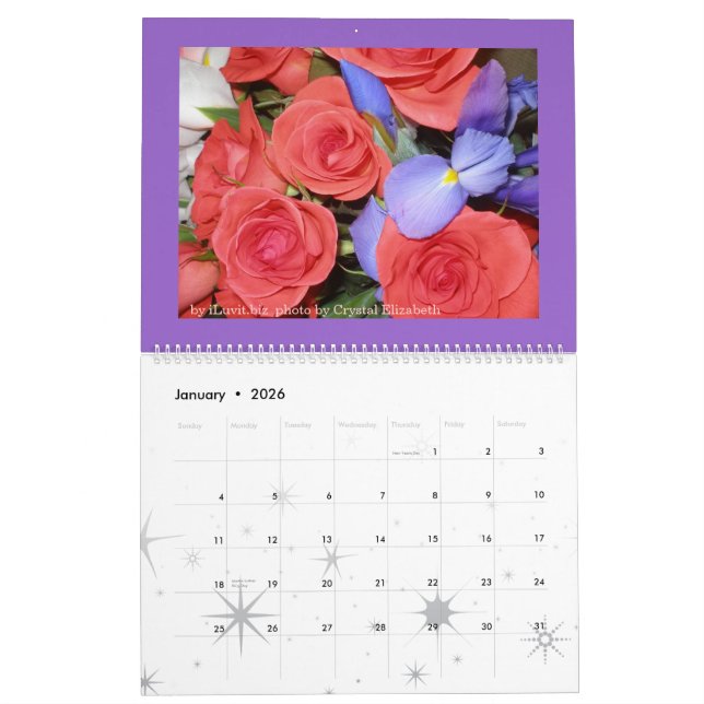 2009 Calendar - Say it with Flowers - Customized (Jan 2026)