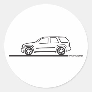 2009 Chevy Trailblazer SS Classic Round Sticker