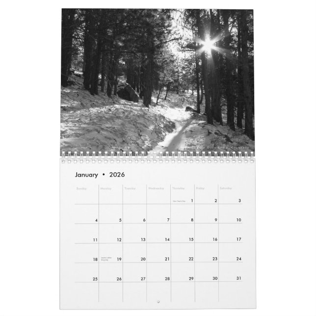 2009 Colorado Nature Photography Calendar (Jan 2026)
