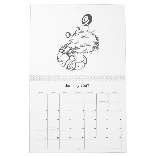 2009 Creature Calendar (Jan 2027)