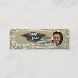 2009 Graduation Personalize Photo Bookmark Calling Card