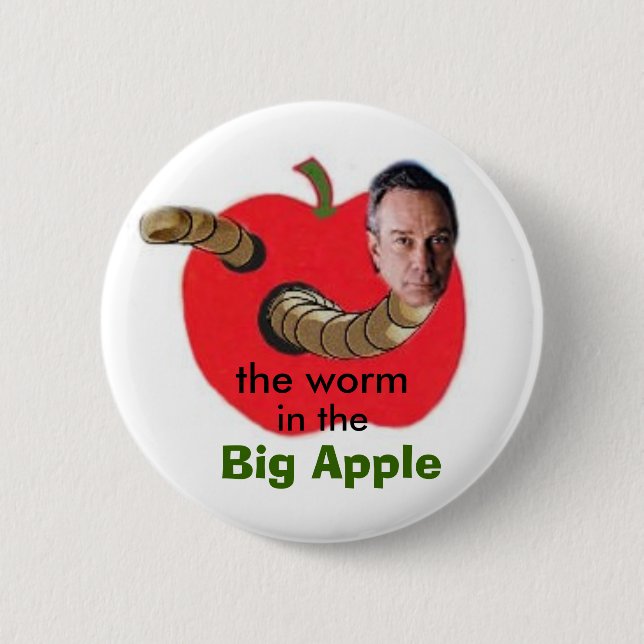 2009 NYC Mayor Anti-Bloomberg Pin (Front)