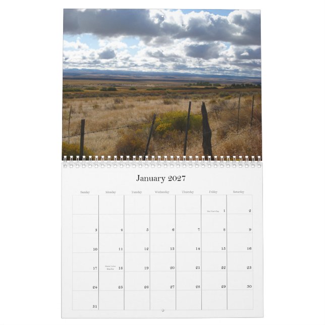 2009 Oregon Calendar (Jan 2027)