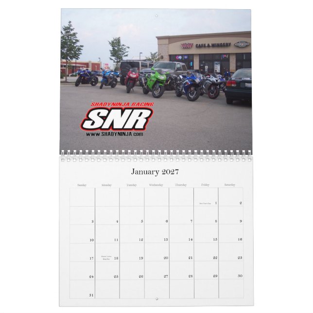 2009 SNR Calendar (Jan 2027)