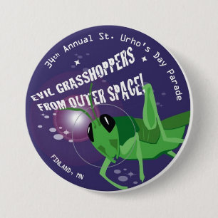 2009 St. Urho's Day 3 Inch Round Button