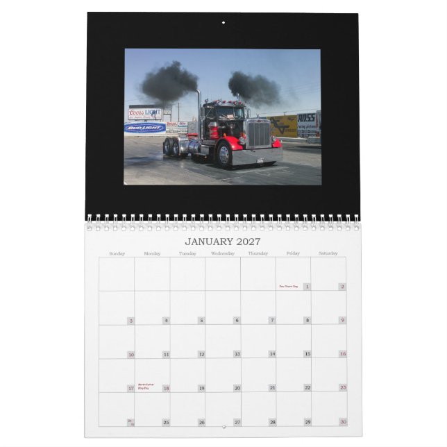 2009 truck calender calendar (Jan 2027)